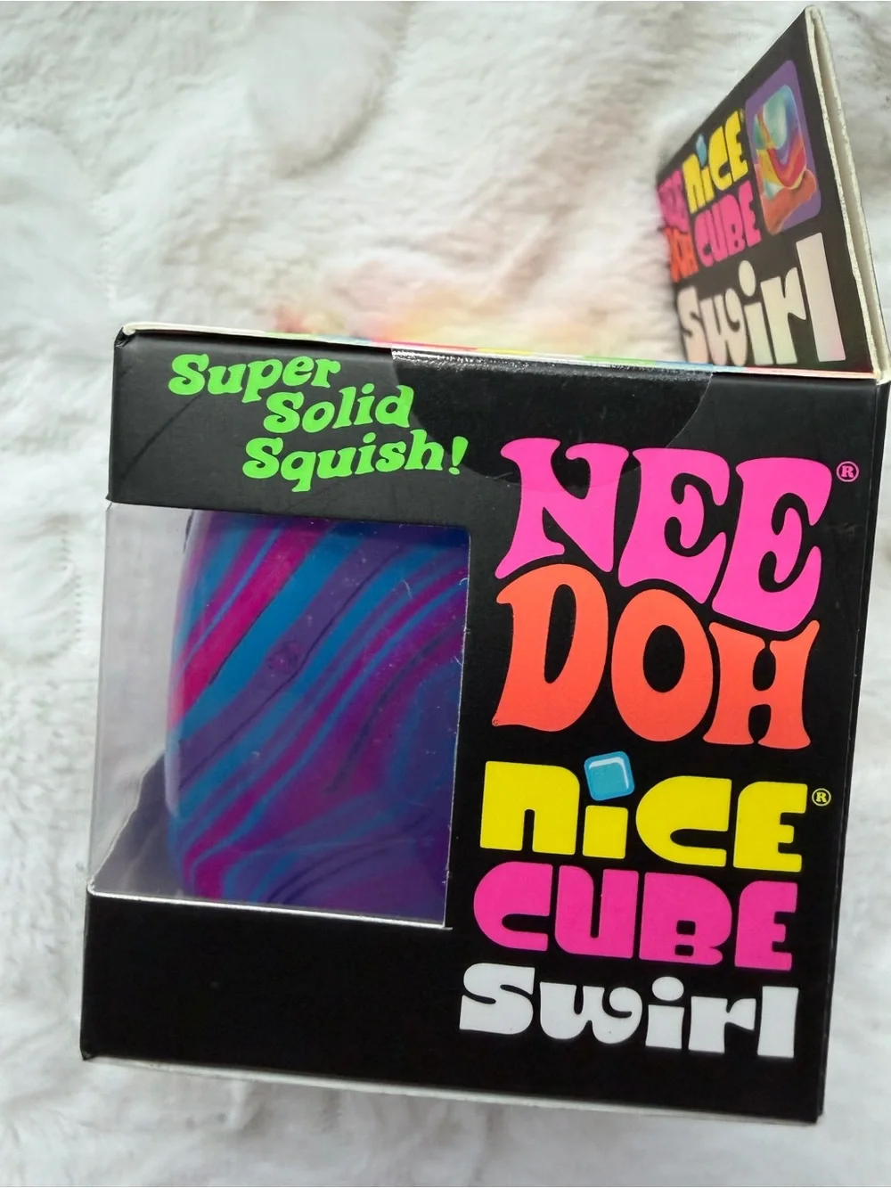 💙💜🩷 NIB NEEDOH by Schylling – Nice Cube Swirl | Blue, Purple & Pink ✨